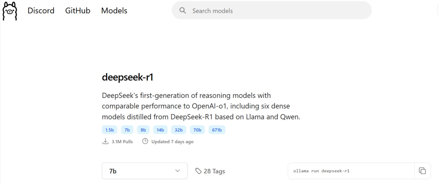 Download DeepSeek model